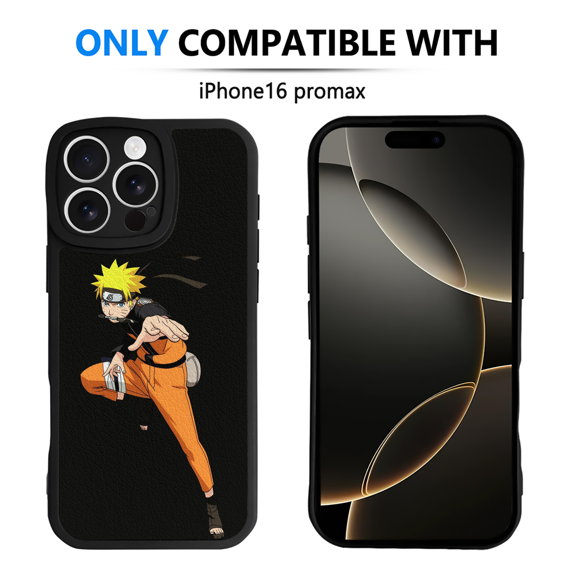 （画像用） NARUTO -ナルト- うずまき ナルト Uzumaki Naruto 【iPhone 16シリーズ対応】シリコンスマホケース（レザー調） 材質：シリコン
